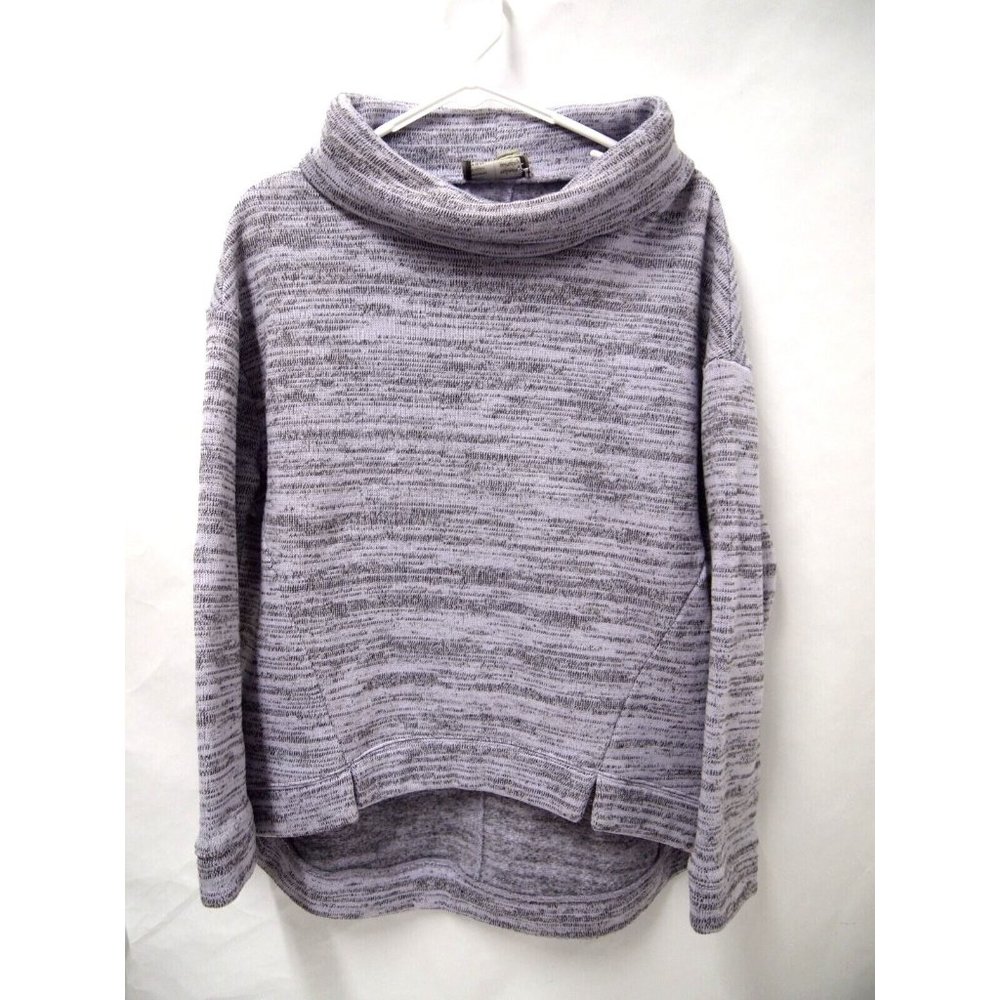 Anthropologie Saturday Sunday Womens Fleece Sweater S Purple Cowl Neck Tunic
